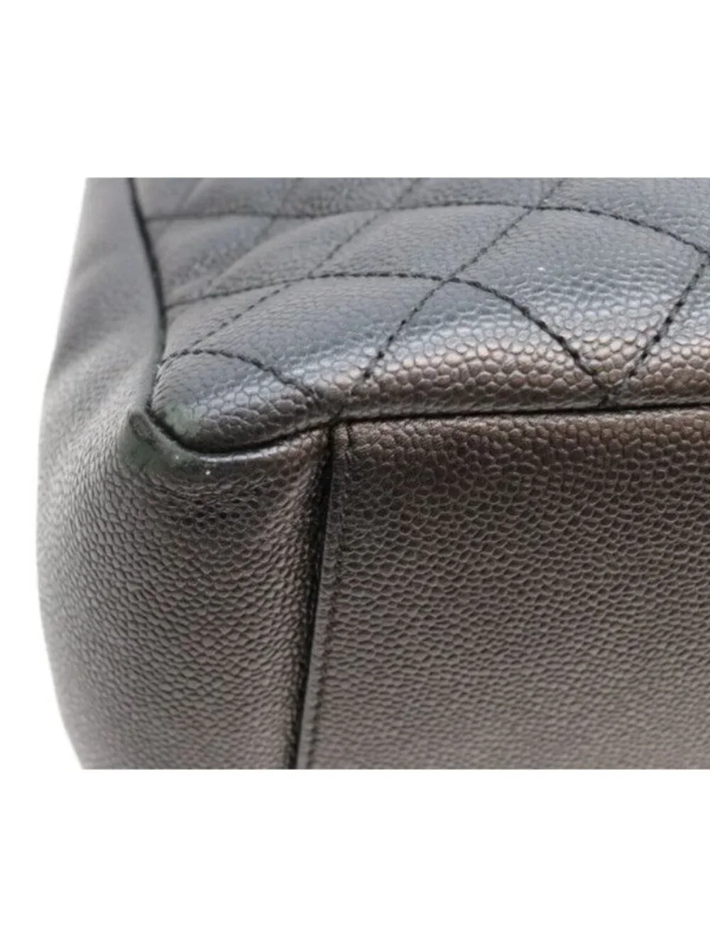 Chanel Black Caviar Gold Grand Shopping Tote GST